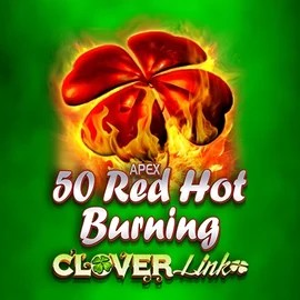 50 Red Hot Burning Clover Links casino game by Novomatic – featured logo at AlphaWin Casino