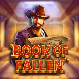 Book Of Fallen slot logo by Pragmatic Play at AlphaWin Casino