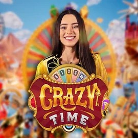 Enjoy Crazy Time by Evolution – logo hosted on alphawincasino.gr