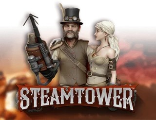 Official Slots logo: Steam Tower Slot by NetEnt at AlphaWin Casino